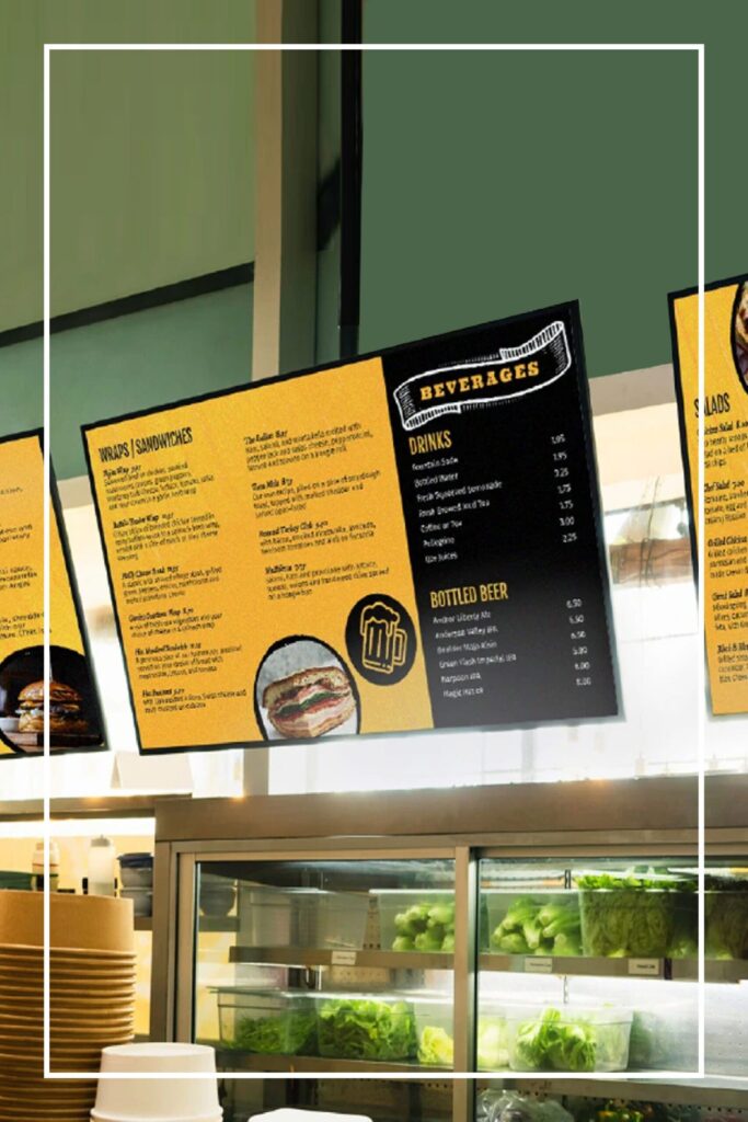 Digital Menu Boards Dallas TX